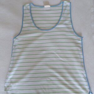 LAKE Striped Lounge / Pajama Tank Top Size Small